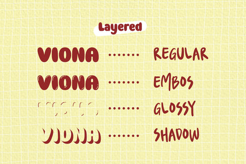 Baloon Everyday - Layered Font Font Arterfak Project 