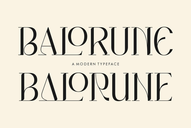 BALORUNE Typeface Font Storytype Studio 