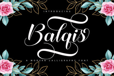 Balqis Script Font Sulthan studio 
