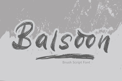 Balsoon - Brush Font Font Attype studio 