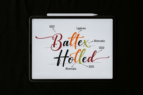 Baltex Holled / Calligraphy font Font Javapep 