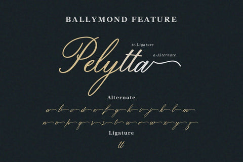 Balymond - Calligraphy Font Font Balevgraph Studio 
