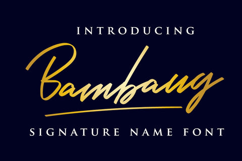 Bambang - Signature Font Font Dm Letter Studio 