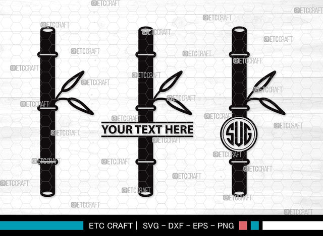 Bamboo Mangoram SVG | Bamboo Stems Svg | Bamboo Plants Svg | Bamboo Trees Svg | Bamboo Clipart SVG ETC Craft 
