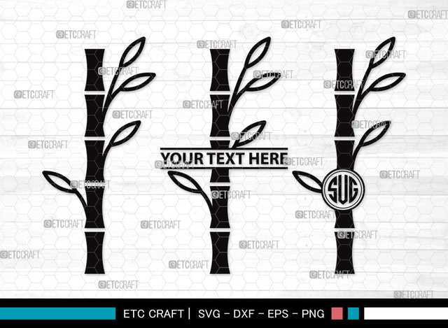 Bamboo Mangoram SVG | Bamboo Stems Svg | Bamboo Plants Svg | Bamboo Trees Svg | Bamboo Clipart SVG ETC Craft 