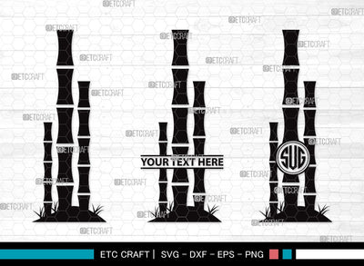 Bamboo Mangoram SVG | Bamboo Stems Svg | Bamboo Plants Svg | Bamboo Trees Svg | Bamboo Clipart SVG ETC Craft 