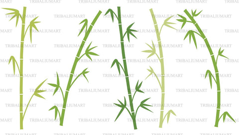 Bamboo stems SVG TribaliumArtSF 