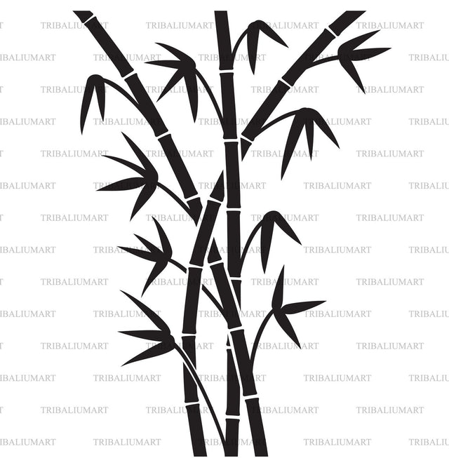 Bamboo stems SVG TribaliumArtSF 