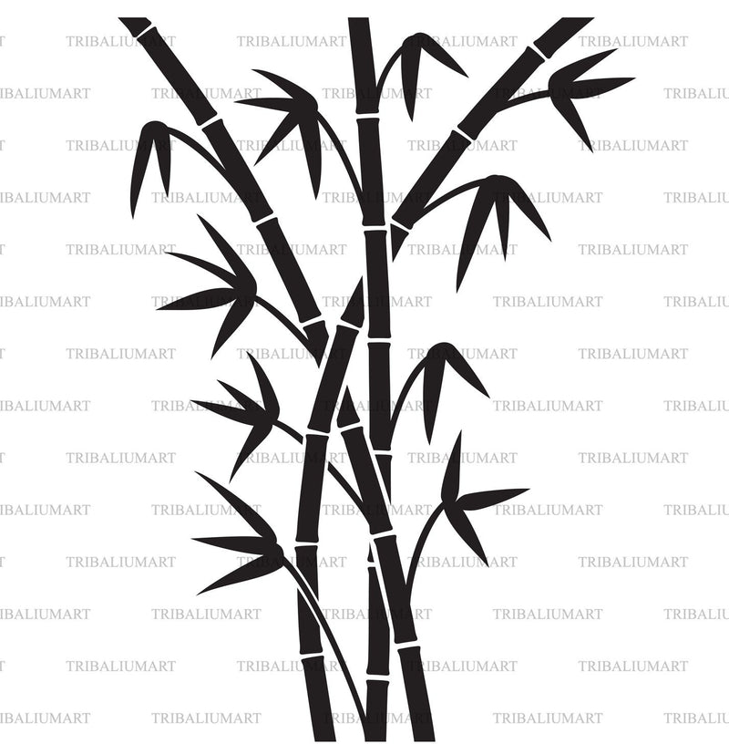 Bamboo stems SVG TribaliumArtSF 