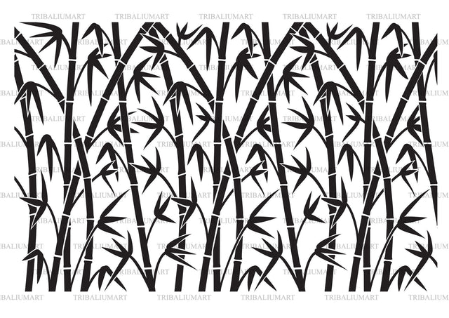 Bamboo stems SVG TribaliumArtSF 