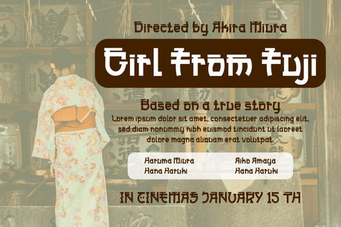 Bamida Faux Japanese Font Font twinletter 