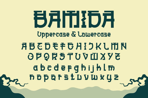 Bamida Faux Japanese Font Font twinletter 