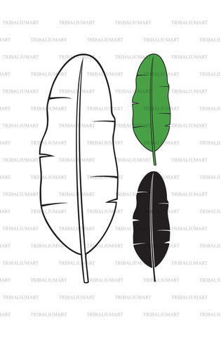 Banana Leaf SVG TribaliumArtSF 