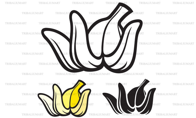 Banana peel SVG TribaliumArtSF 