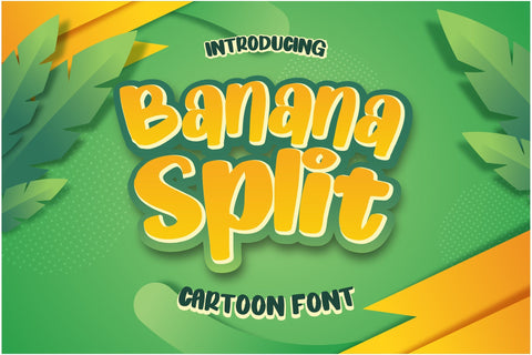 Banana Split Cartoon Font Font nearzz 