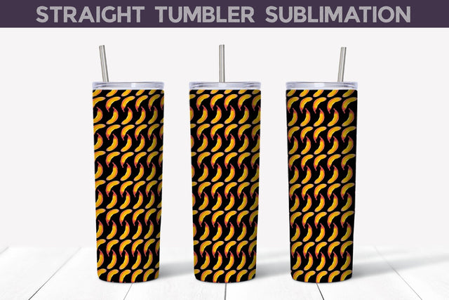 Banana Tumbler Sublimation | Tropical Tumbler Wrap Sublimation WatercolorColorDream 