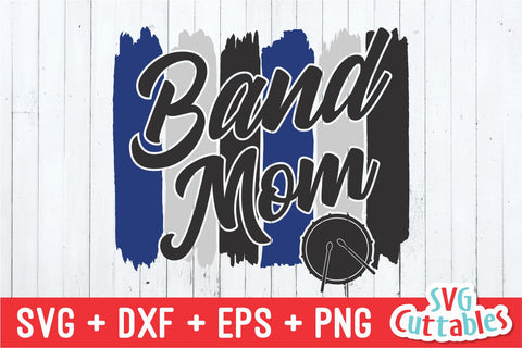 Band Mom Brush Strokes SVG Svg Cuttables 