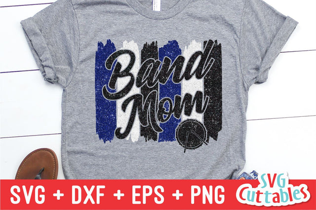 Band Mom Brush Strokes SVG Svg Cuttables 