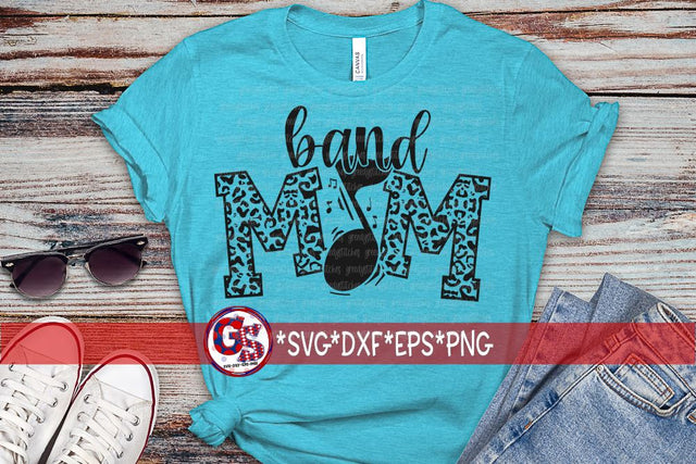 Band Mom SVG DXF EPS PNG SVG Greedy Stitches 
