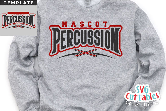 Band svg Cut File - Percussion Template 006 - svg - eps - dxf - png - Marching Band - Silhouette - Cricut - Digital Download SVG Svg Cuttables 