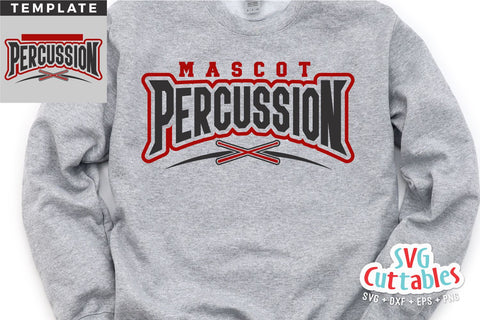 Band svg Cut File - Percussion Template 006 - svg - eps - dxf - png - Marching Band - Silhouette - Cricut - Digital Download SVG Svg Cuttables 