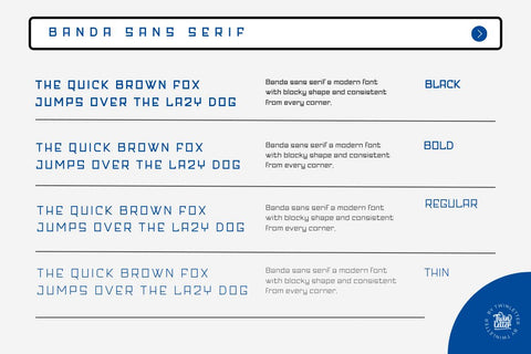 Banda Font twinletter 