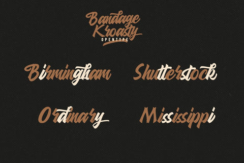 Bandage Kroasty Script Font Creatype Studio 