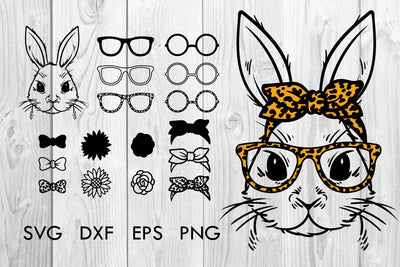 Bandana bunny leopard, mom life svg SVG dadan_pm 