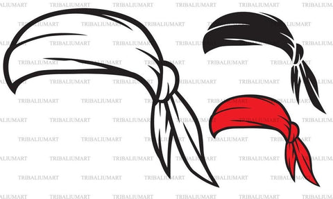 Bandana (Pirate Scarf Hat) SVG TribaliumArtSF 