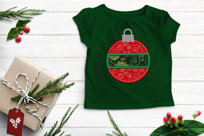 Banded Christmas Ornament Applique Embroidery Embroidery/Applique Designed by Geeks 