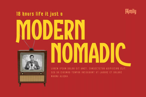 Bandiko | Retro Condensed Font Font twinletter 