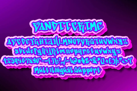 Bandit Crime Font Prasetya Letter 