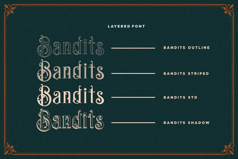 Bandits Font Hans Co 