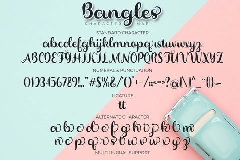 Bangles Font love script 