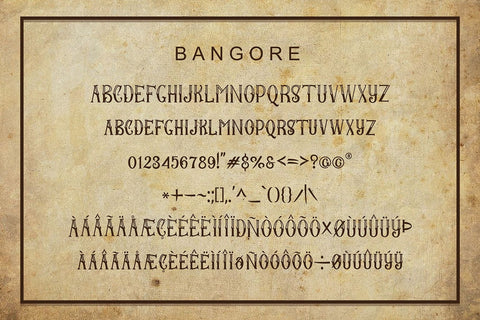 BangorE Font toni_std 