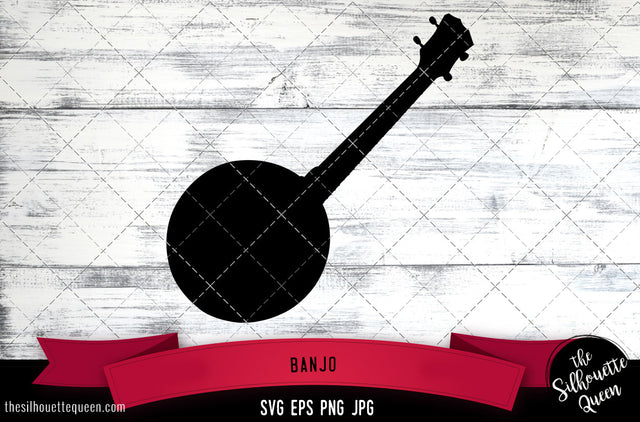 Banjo Silhouette Vector SVG SVG Loveleen Kaur 