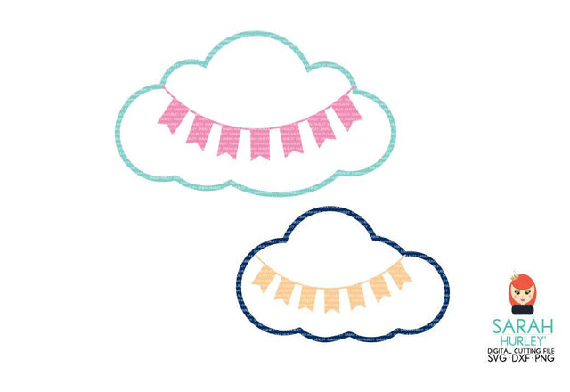 Banner Clouds Set SVG Sarah Hurley 
