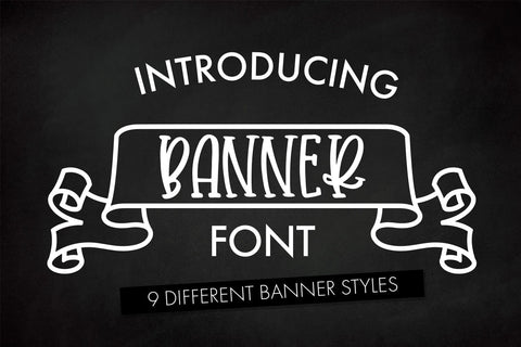 Banner Font Font Freeling Design House 