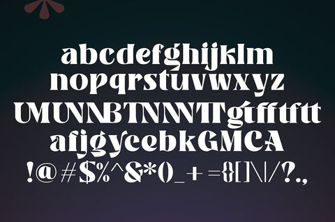 Banner Font gatype 
