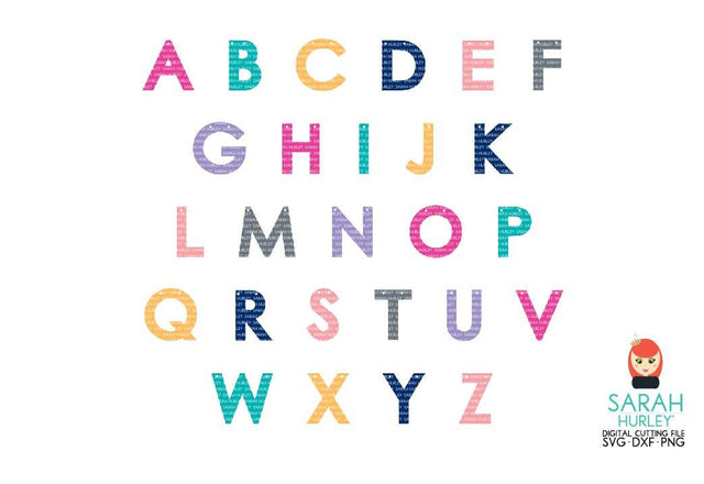 Banner Letters SVG Sarah Hurley 