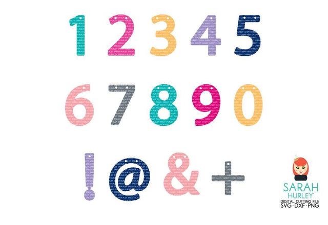 Banner Numbers 2 SVG Sarah Hurley 