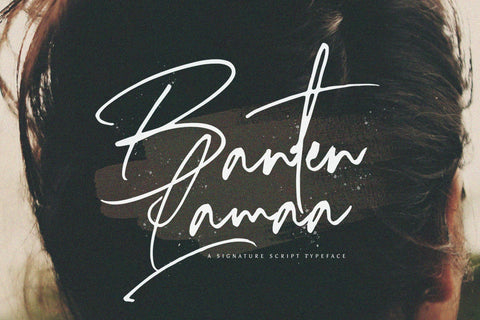 Banten Lama - Signature Script Font Font StringLabs 