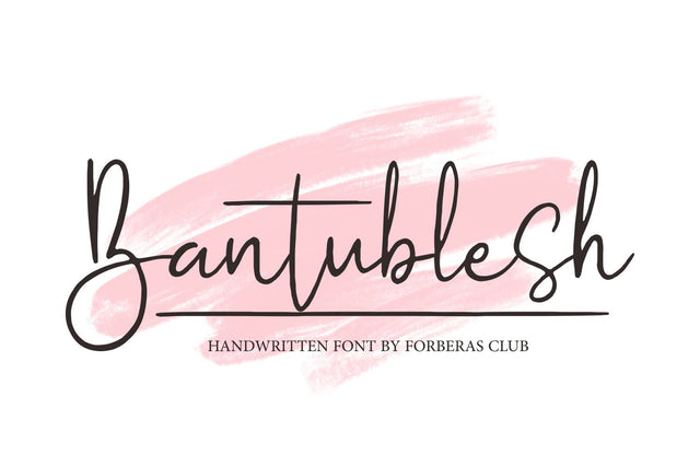 Bantublesh Font Forberas 