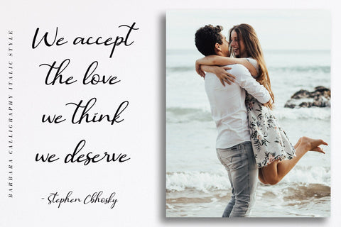 Barbara Calligraphy Font AEN Creative Store 