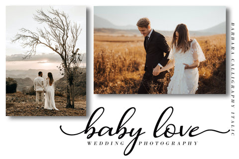 Barbara Calligraphy Font AEN Creative Store 