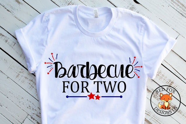 Barbecue For Two SVG | Pregnancy 4th of July SVG RedFoxDesignsUS 