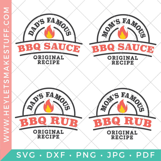 Barbecue Label Files SVG Hey Let's Make Stuff 