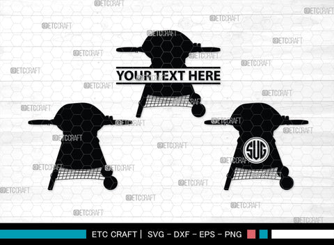 Barbecue Monogram, Barbecue Silhouette, Barbecue SVG, Bbq Svg, Grilled Sausage Svg, Sausage Svg, Barbecue Set Bundle, SB00163 SVG ETC Craft 