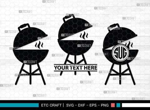 Barbecue Monogram, Barbecue Silhouette, Barbecue SVG, Bbq Svg, Grilled Sausage Svg, Sausage Svg, Barbecue Set Bundle, SB00163 SVG ETC Craft 