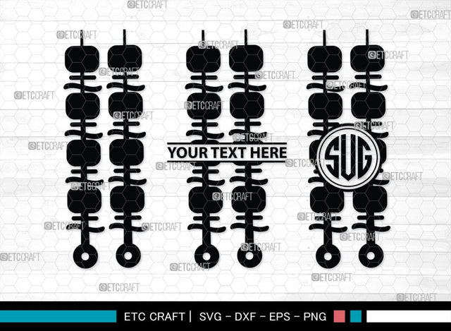 Barbecue Monogram, Barbecue Silhouette, Barbecue SVG, Bbq Svg, Grilled Sausage Svg, Sausage Svg, Barbecue Set Bundle, SB00163 SVG ETC Craft 